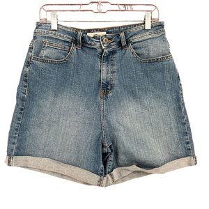 Vans‎ Cuffed Hem Jean Shorts Women's Size 32 Blue Medium Wash Denim Jorts